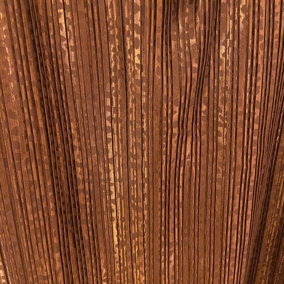 Shiny copper, metallic, cheetah, print maxi skirt - Picture 2 of 4